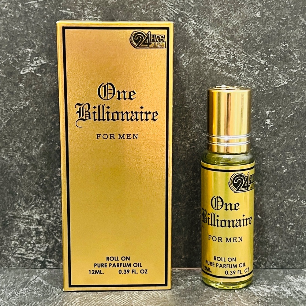 One Billionaire For Men Pure Parfum Oil Roll On Cologne 12ml